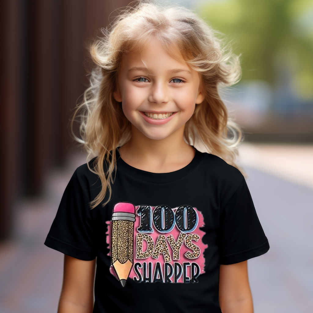 Kid's 100 Days Sharper Leopard Print t-shirt