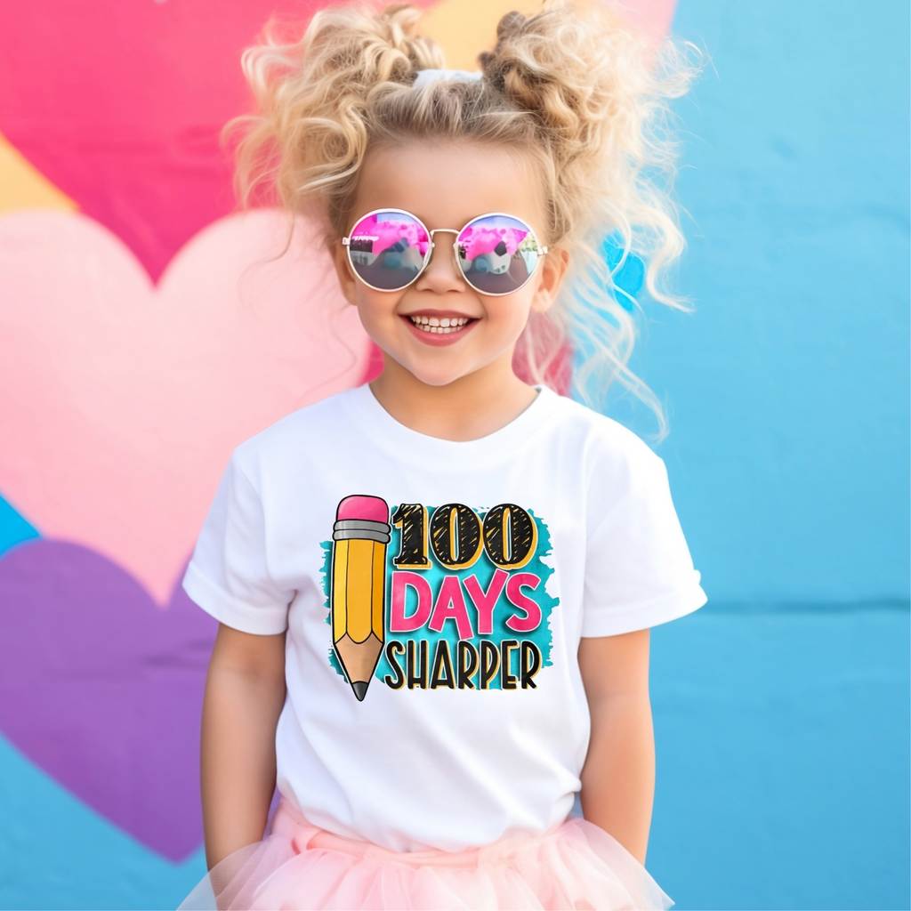 Kid's 100 Days Sharper Colours t-shirt