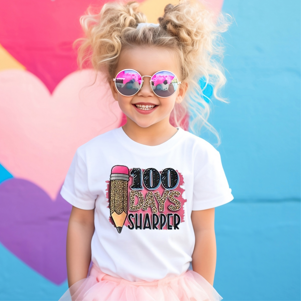 Kid's 100 Days Sharper Leopard Print t-shirt