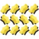 12 STARS Yellow Mini Magnetic Whiteboard Erasers