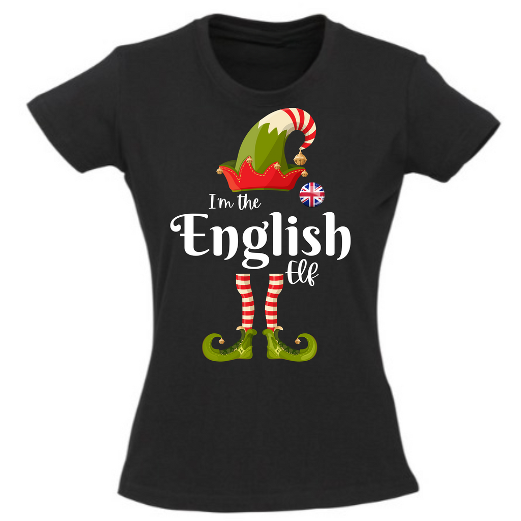 Elf Squad - Christmas Fun t-shirt - I'm the Enlgish Elf - Ladies' t-shirt