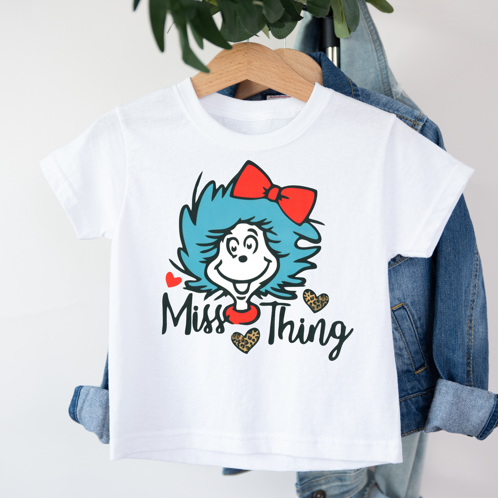 Kid's Book Week - Reading is Magic - Miss Thing Leopard Heart t-shirt