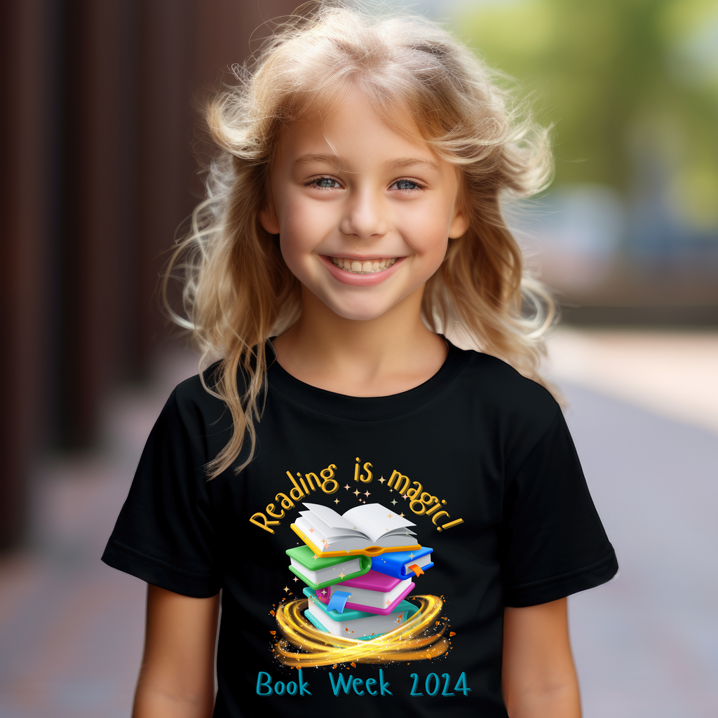 Kid's Book Week - Reading is Magic - Bright Books t-shirt