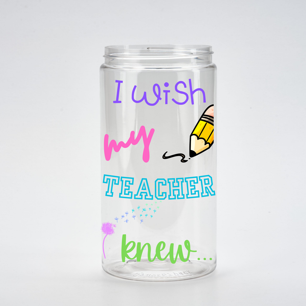 Upgraded! I wish my teacher knew....  Classroom jar