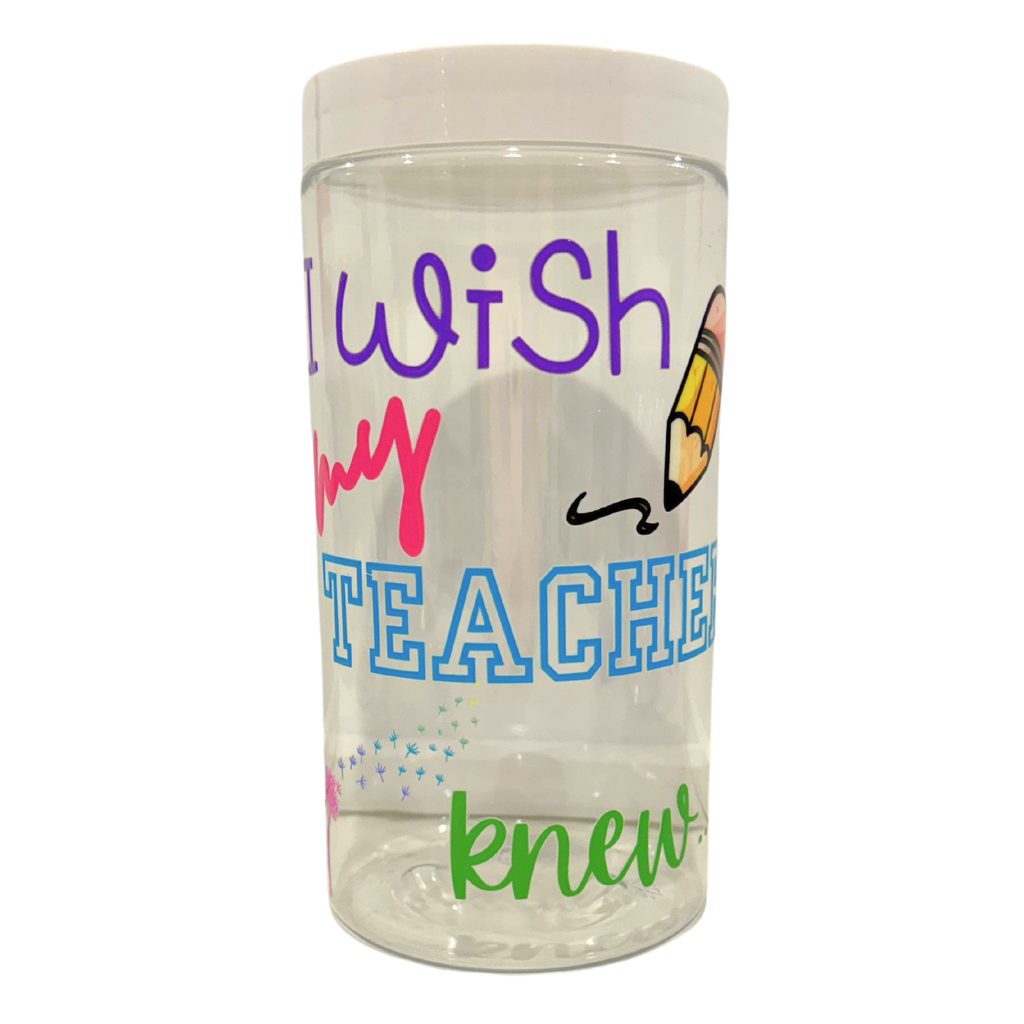 Upgraded! I wish my teacher knew....  Classroom jar