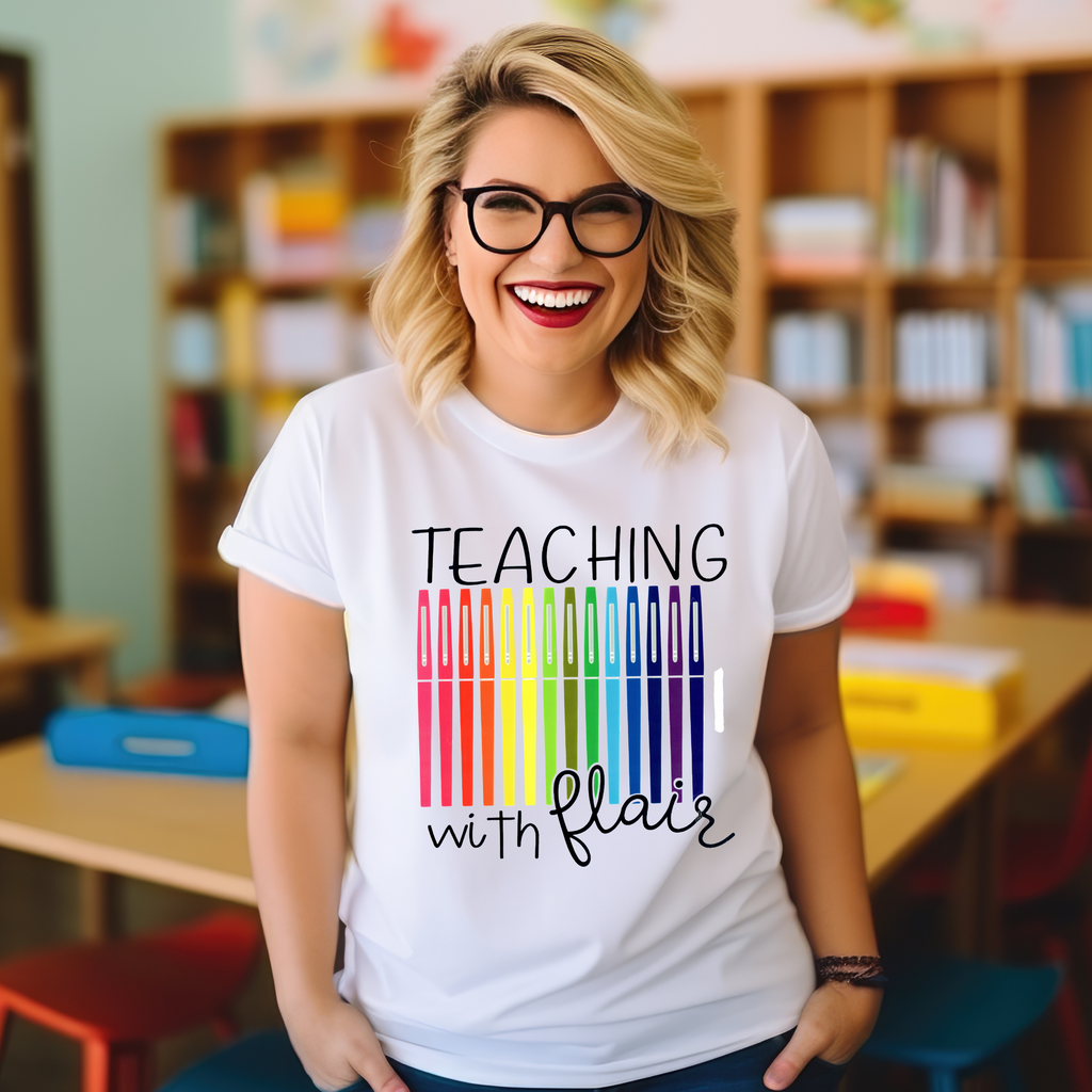 Teaching with Flair - Pens - Teacher T-shirt