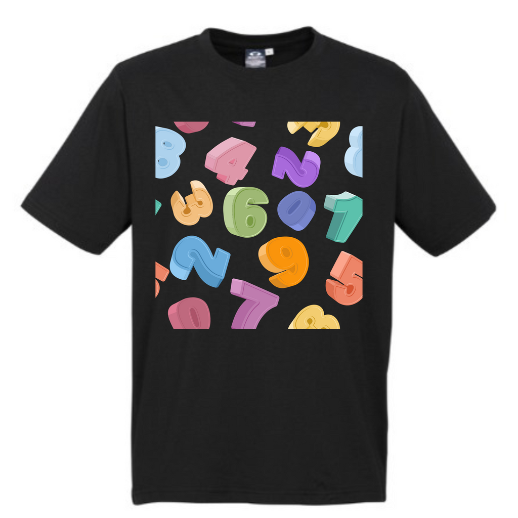 Kid's Maths Day Large Numbers t-shirt