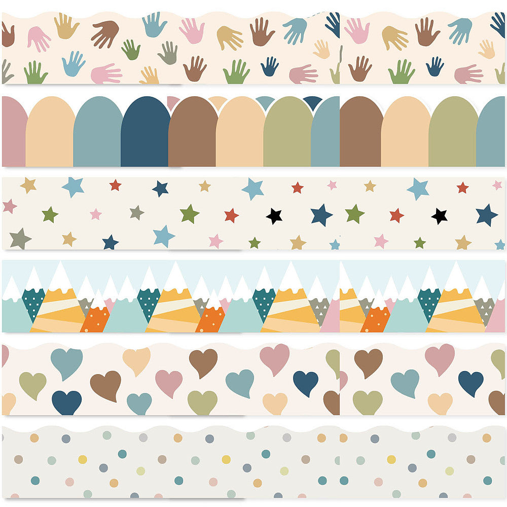 Earthy 6 Designs Display Board Classroom Border Pack