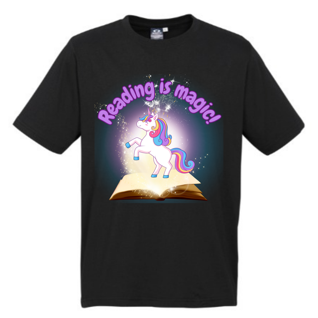 Kid's Book Week - Reading is Magic - Unicorn t-shirt