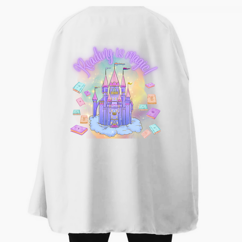 Student or Teacher Cape - Book Week - Reading is Magic! Purple Castle Cape