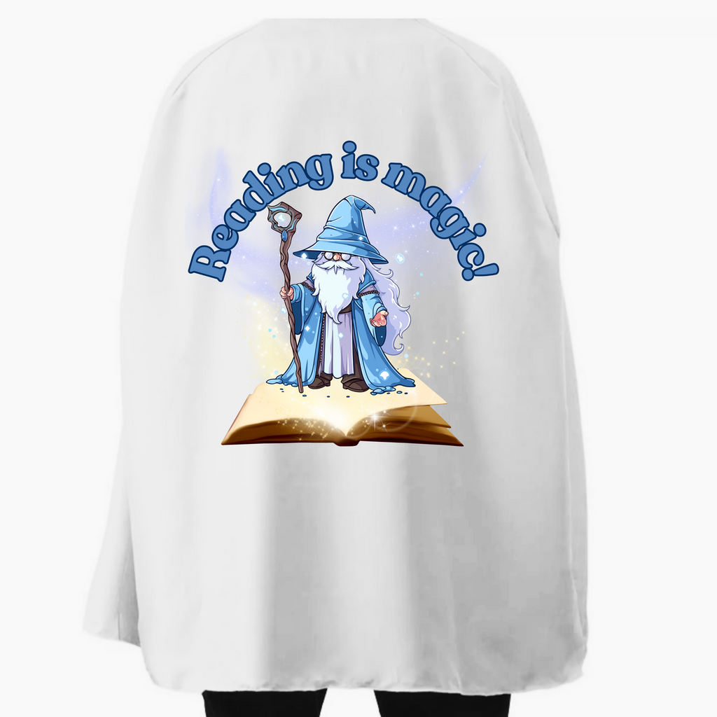 Student or Teacher Cape - Book Week - Reading is Magic! Blue Wizard