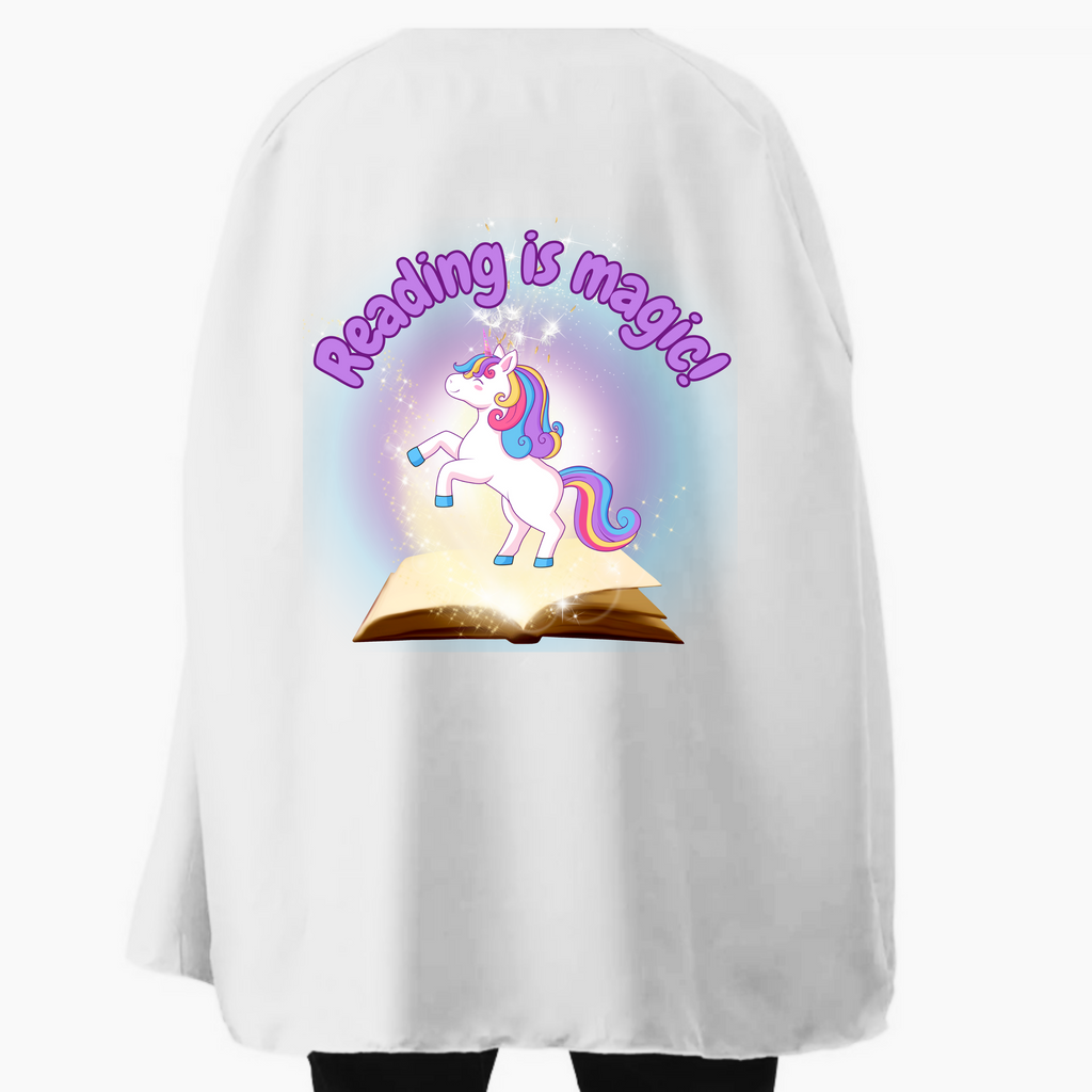 Student or Teacher Cape - Book Week - Reading is Magic! Unicorn Cape