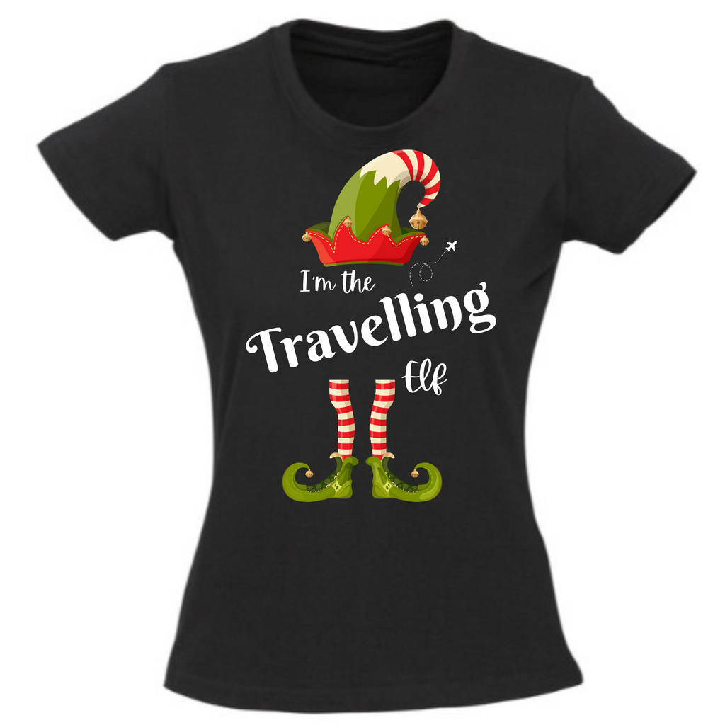 Elf Squad - Christmas Fun t-shirt - I'm the Travelling Elf - Ladies' t-shirt