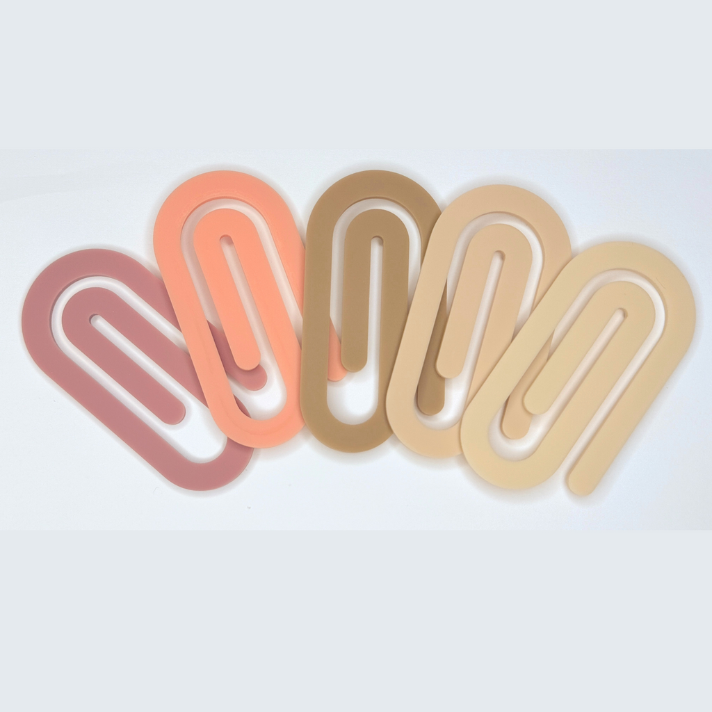 Jumbo Paperclips - set of 5 - Naturals