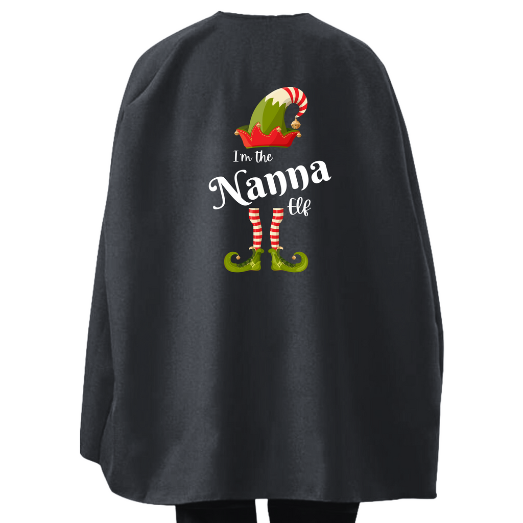 Adult Cape - Elf Squad - I'm the Nanna Elf