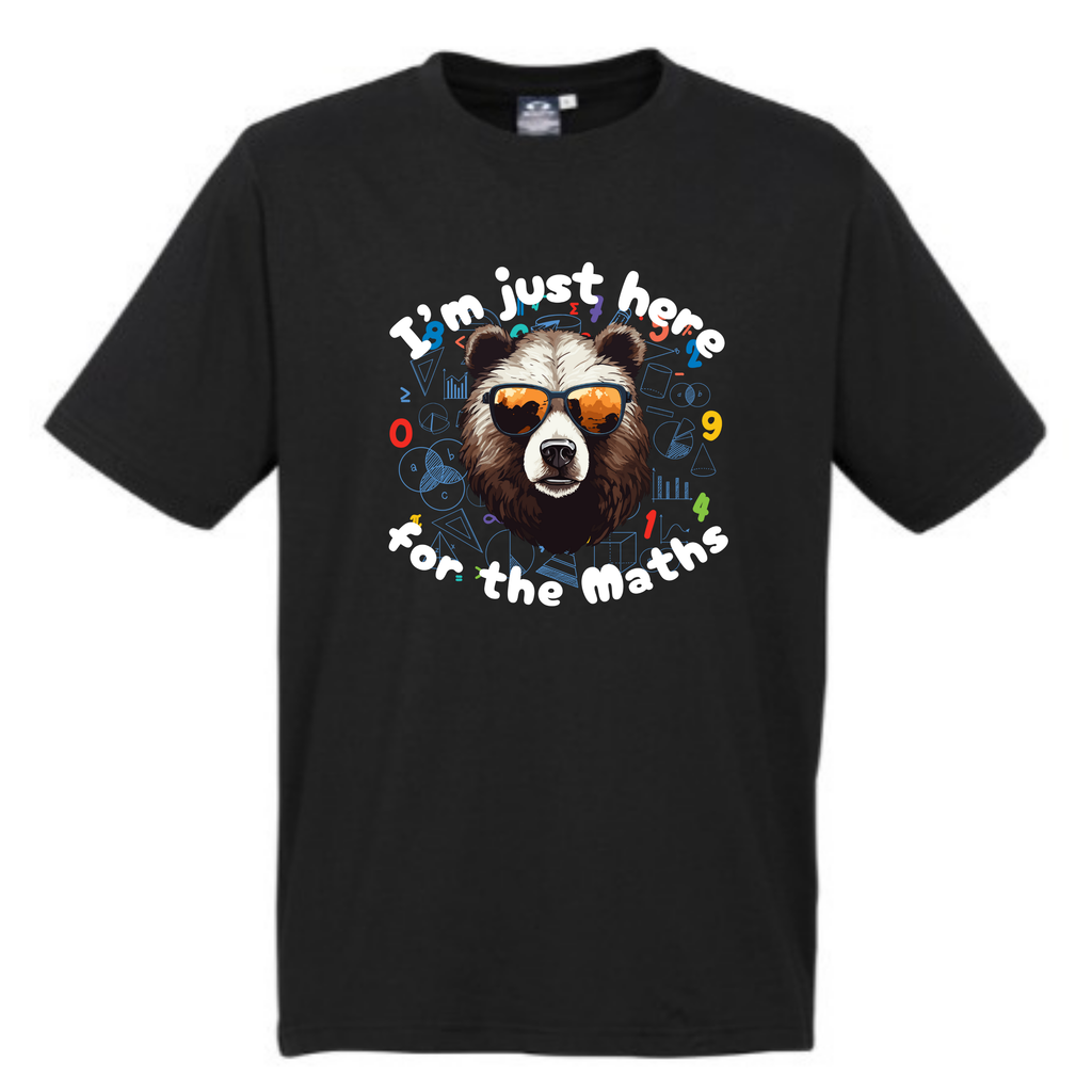 Kid's Maths Day - Bear - I'm here for the Maths t-shirt