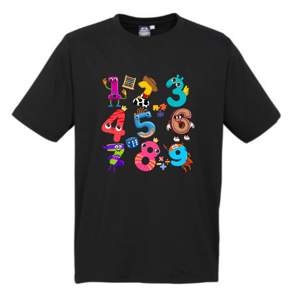 Kid's Maths Day -Number Characters t-shirt