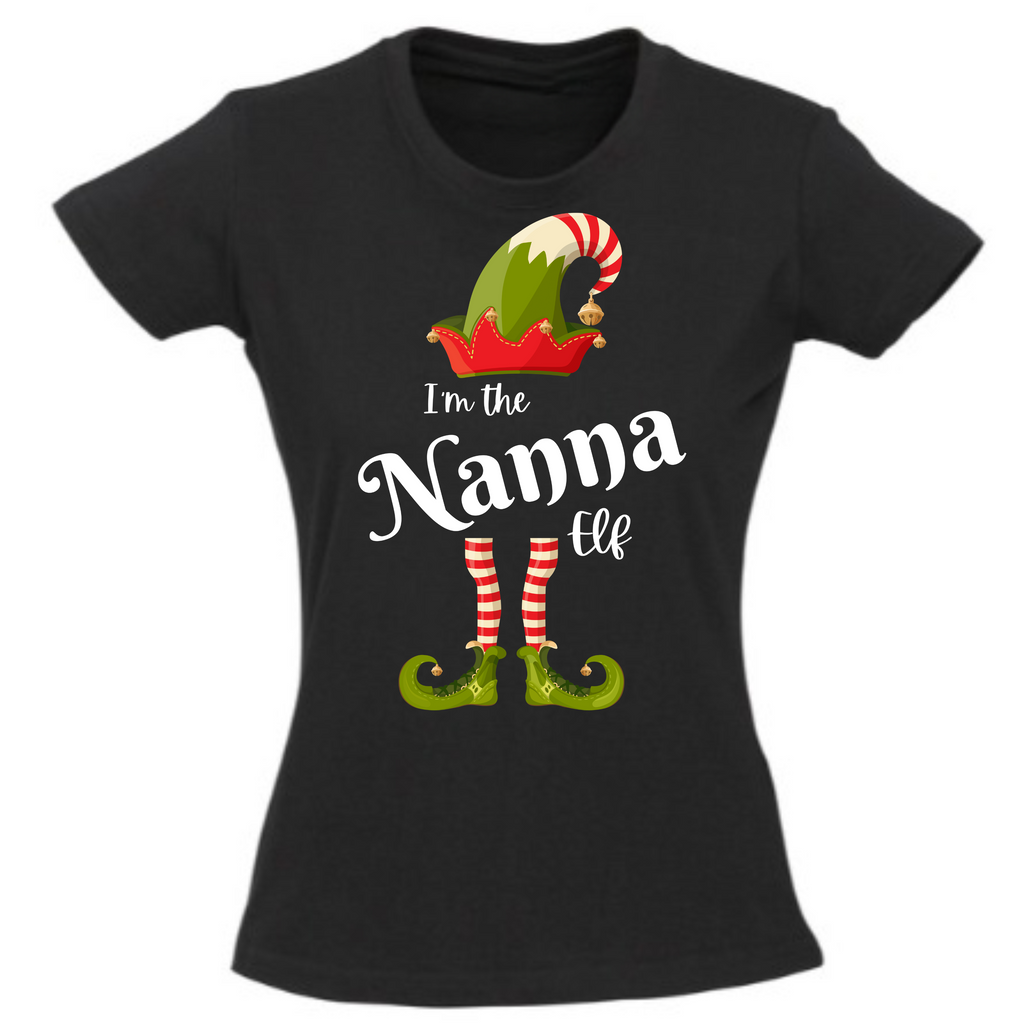 Elf Squad - Christmas Fun t-shirt - I'm the Nanna Elf - Ladies' t-shirt