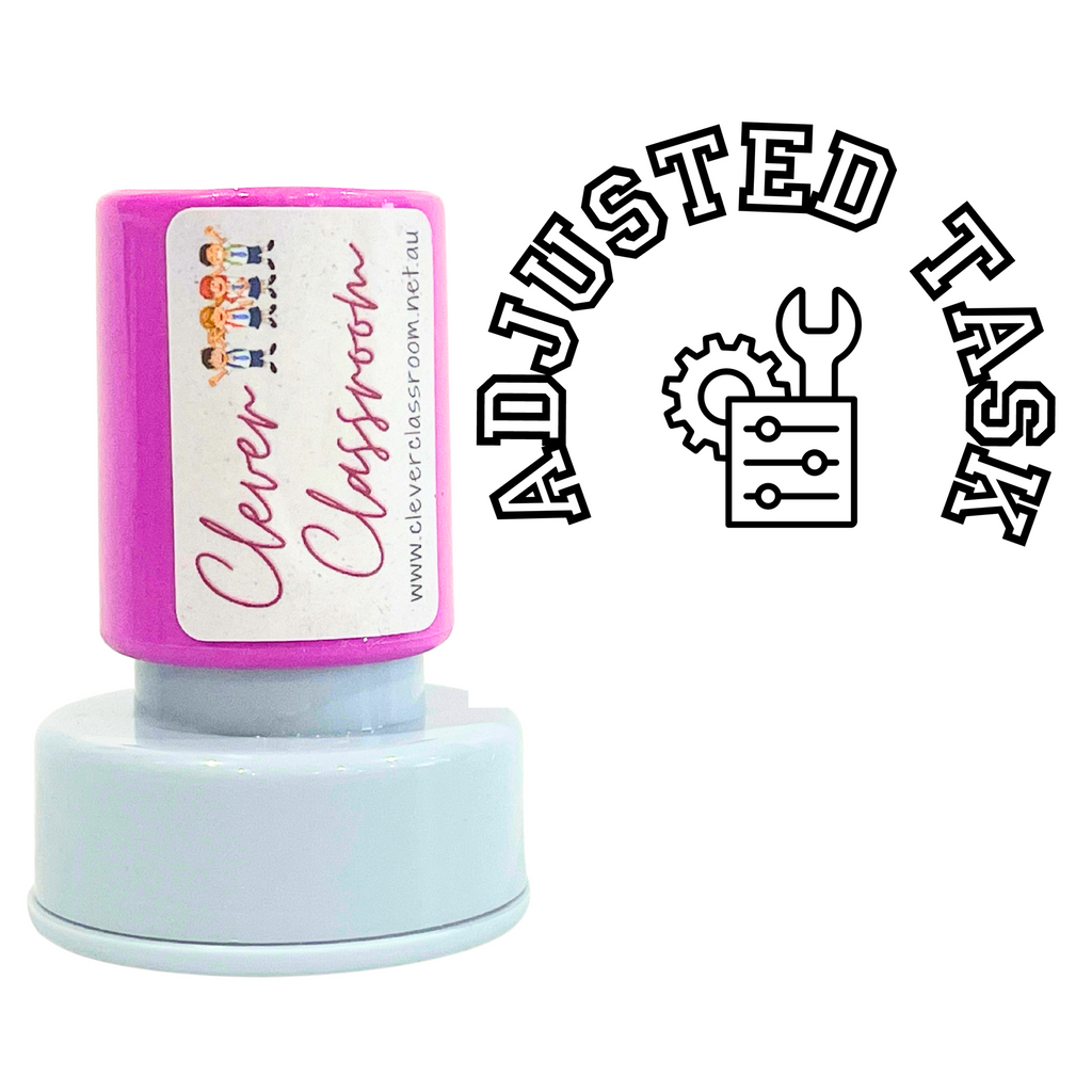 Adjusted task Teacher Stamp Self-inking 30mm round