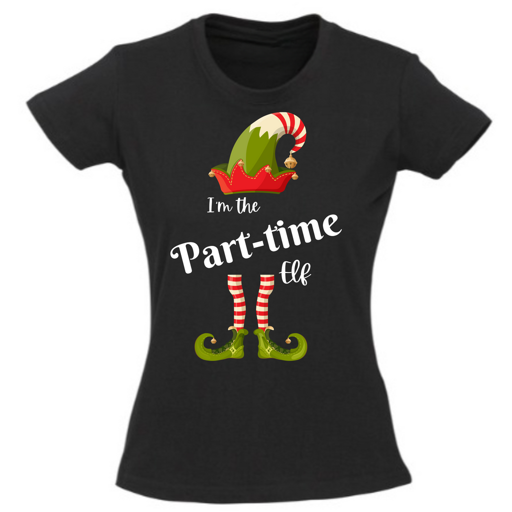 Elf Squad - Christmas Fun t-shirt - I'm the Part-time Elf - Ladies' t-shirt