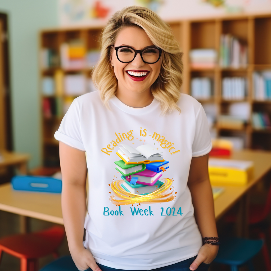 Book Week - Reading is Magic - Magic Books Teacher T-shirt