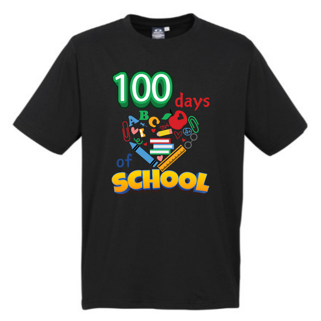 Kid's 100 Days of School - Bright t-shirt