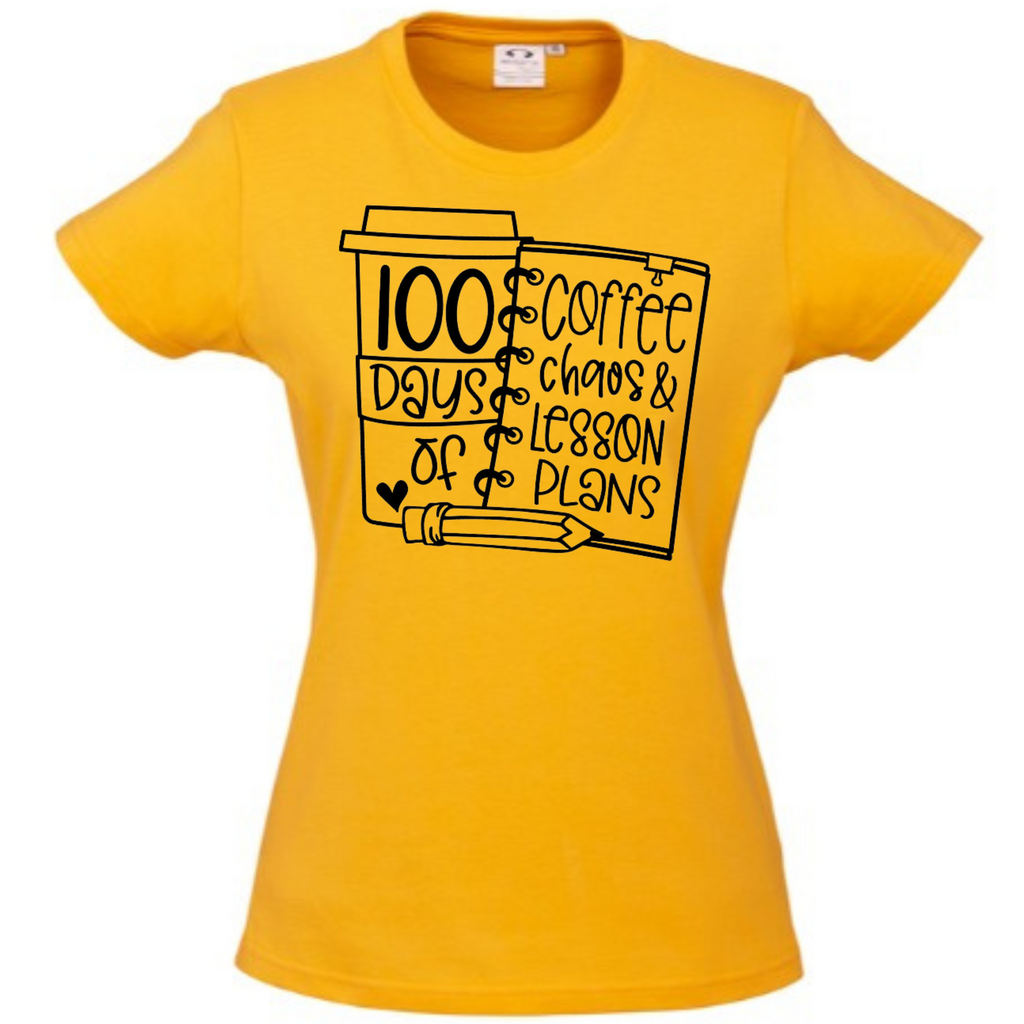 100 Days - Coffee Teacher T-shirt