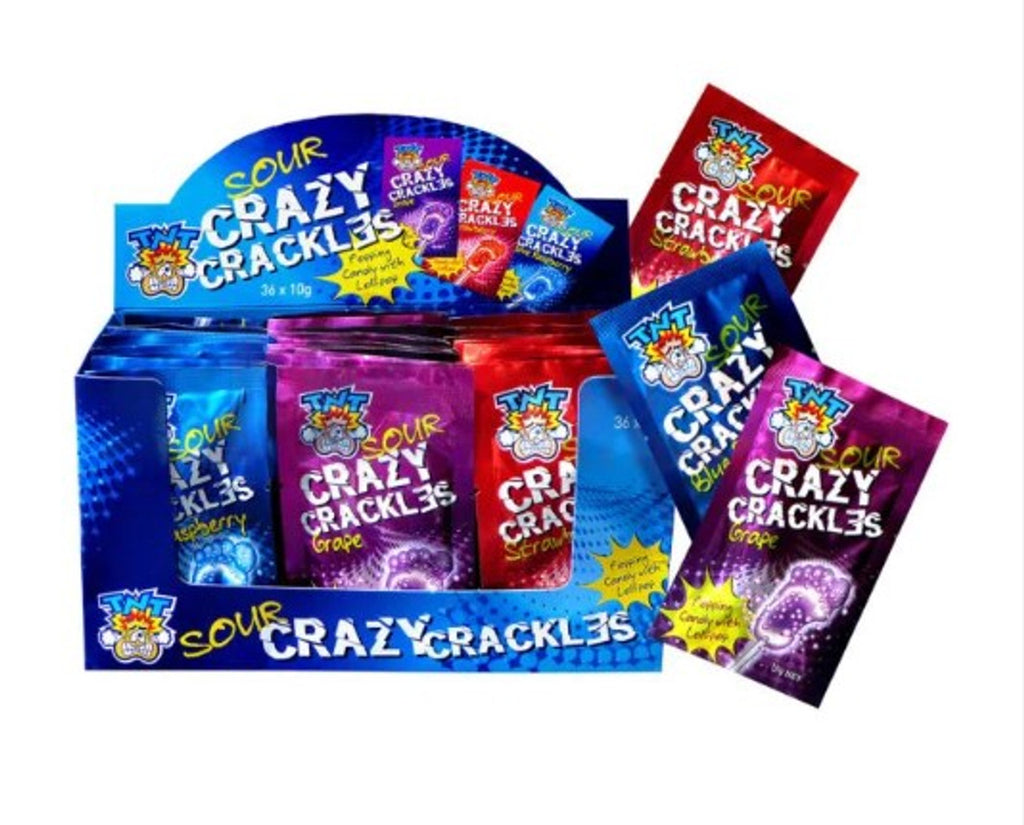 TNT Sour Crazy Crackles - Carton of 36