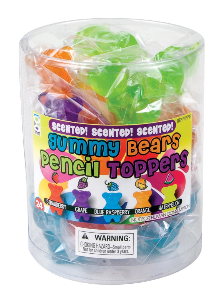 Scented Gummy Bears Pencil Toppers Mixed Pack