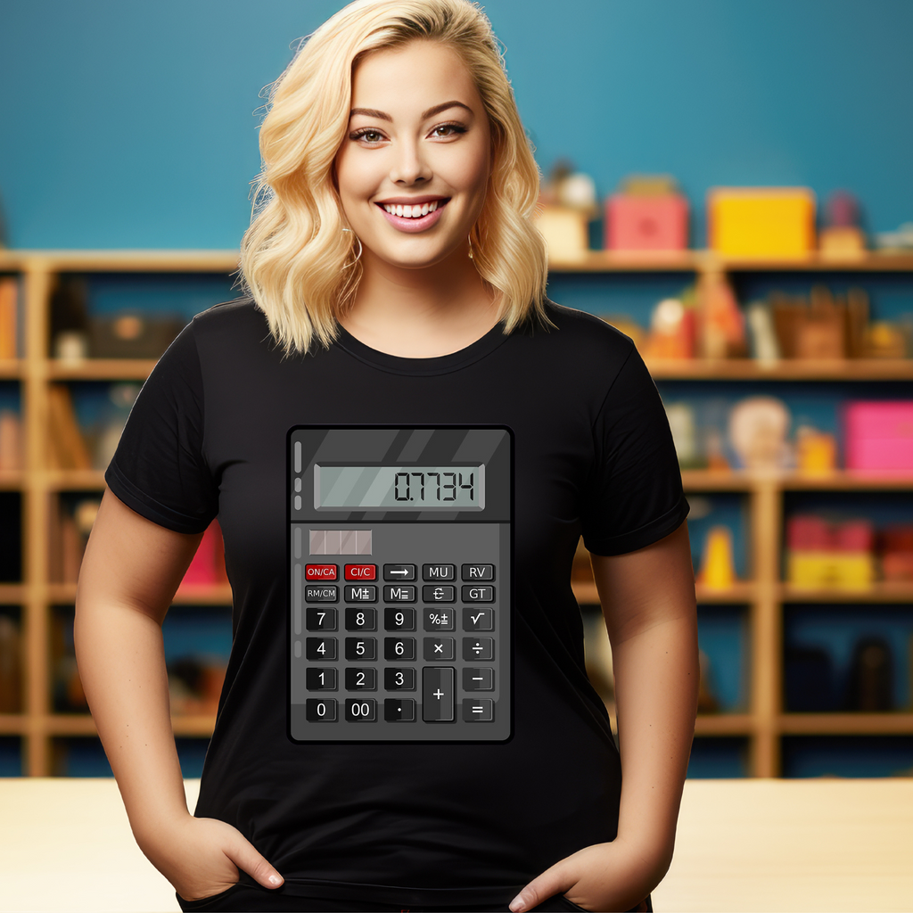 Numeracy Day Maths Day Hello Calculator Teacher T-shirt