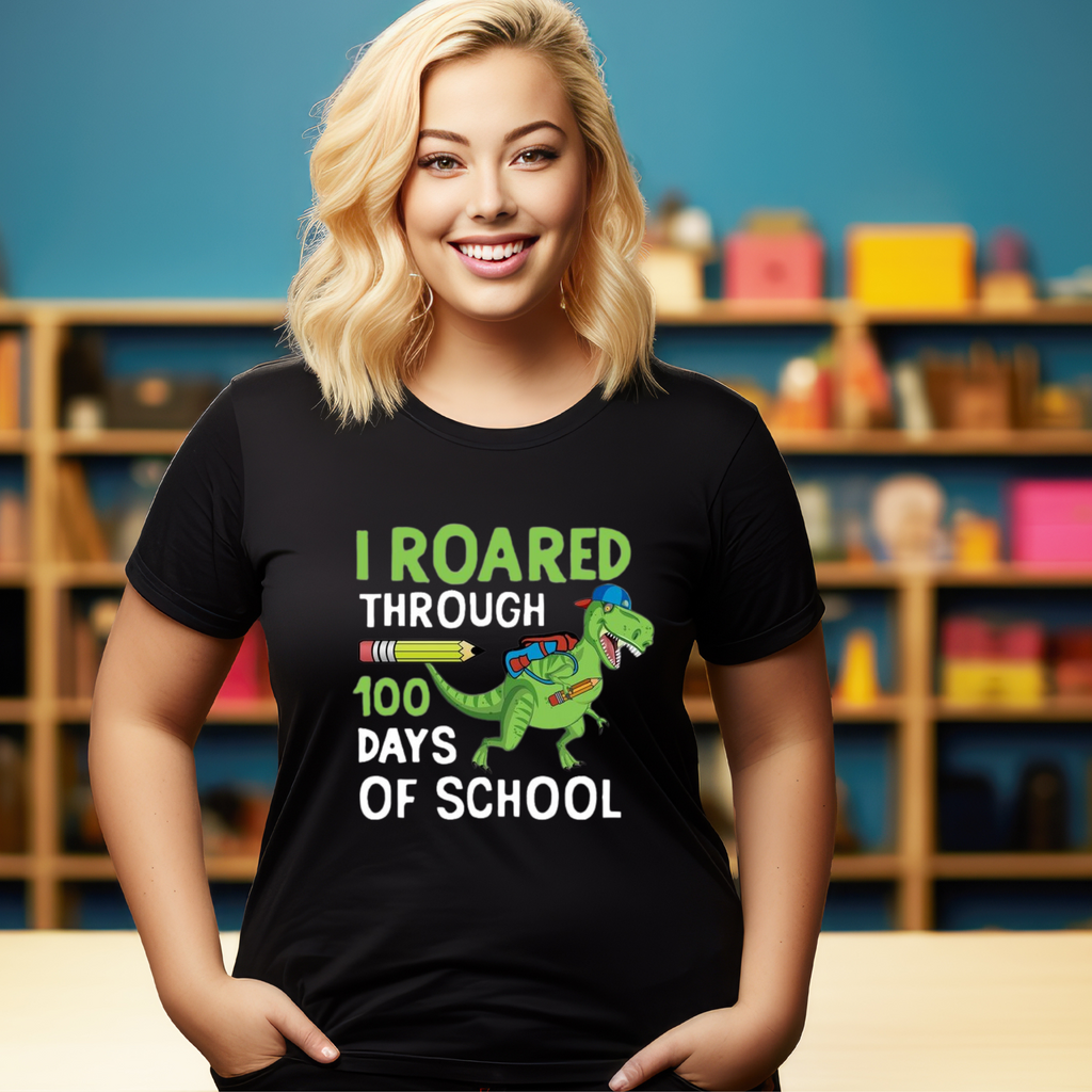 I Roared Through 100 Days Teacher T-shirt