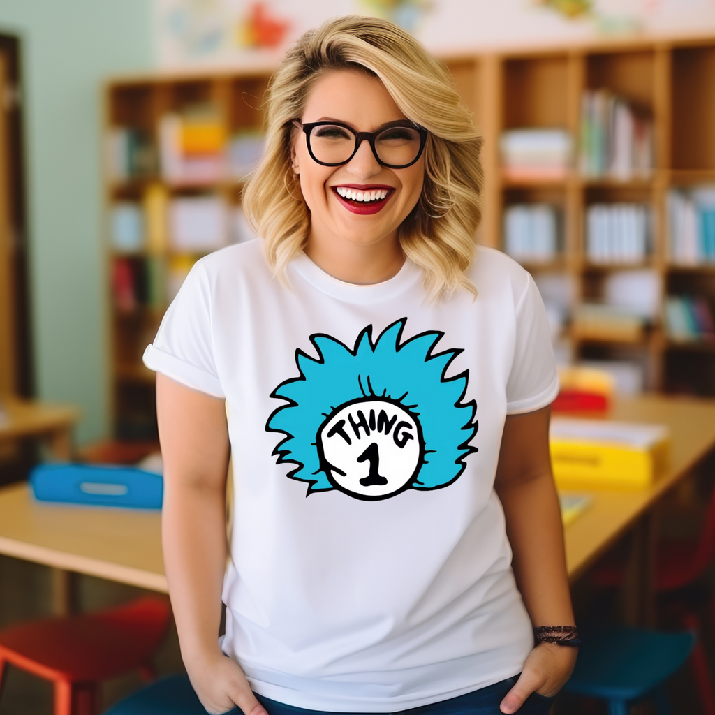 Book Week - Reading is Magic - Thing 1 Teacher T-shirt