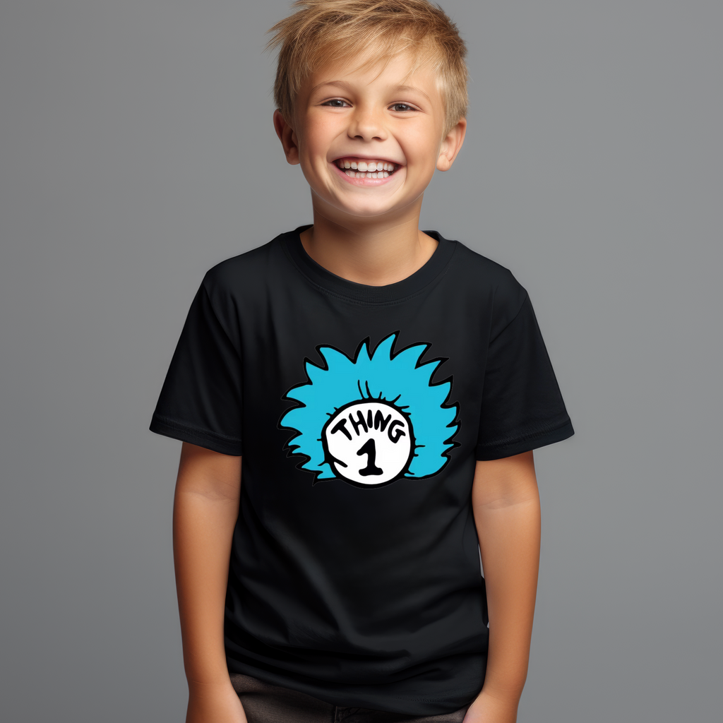 Kid's Book Week - Reading is Magic - Thing 1 t-shirt