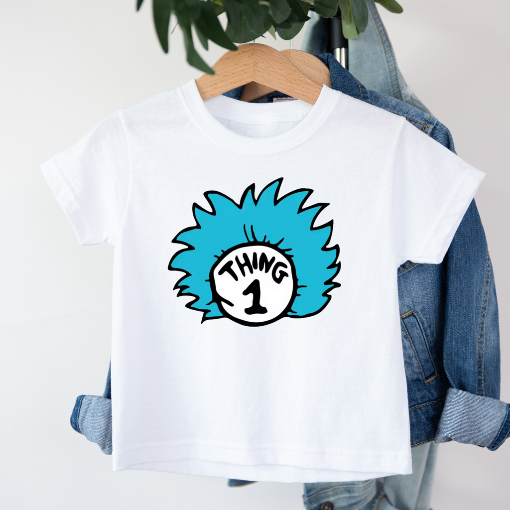 Kid's Book Week - Reading is Magic - Thing 1 t-shirt