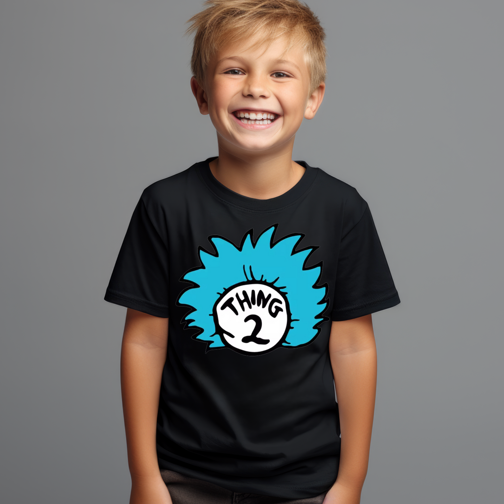 Kid's Book Week - Reading is Magic - Thing 2 t-shirt