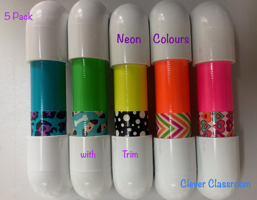 15 Pack Neon Colours Whisper Phones - Phonic Phones - Reading Phones - Individual or sets - classroom/teacher resource