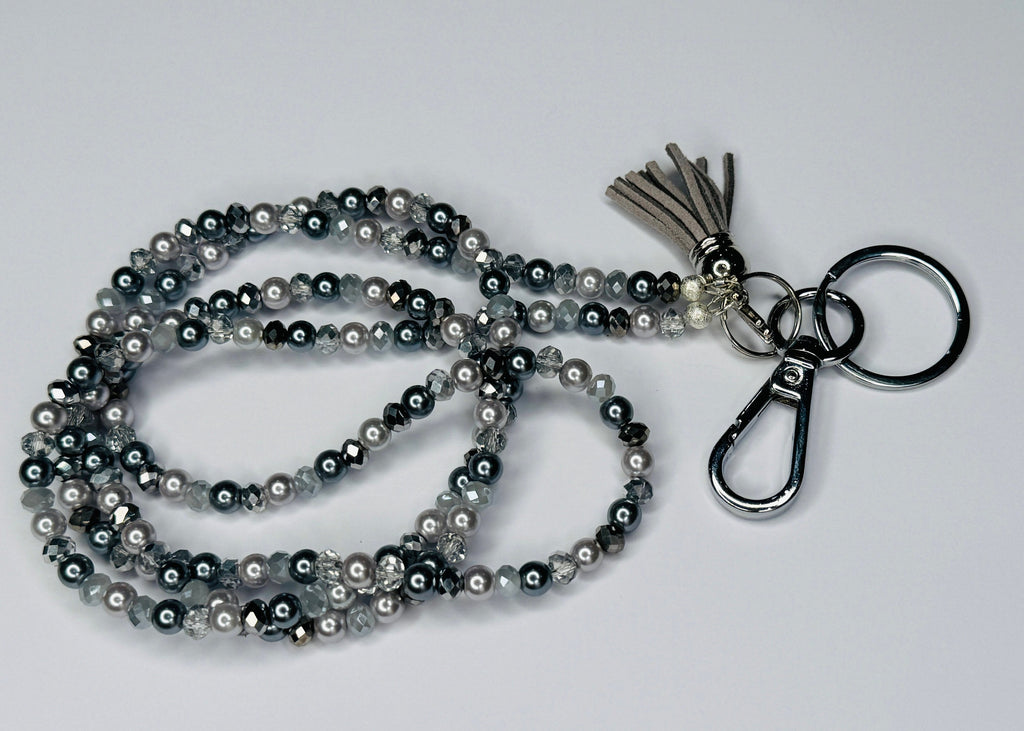 Glass Pearl / Crystal Lanyards - Perfect Gift - Hand Made to order - can be customised