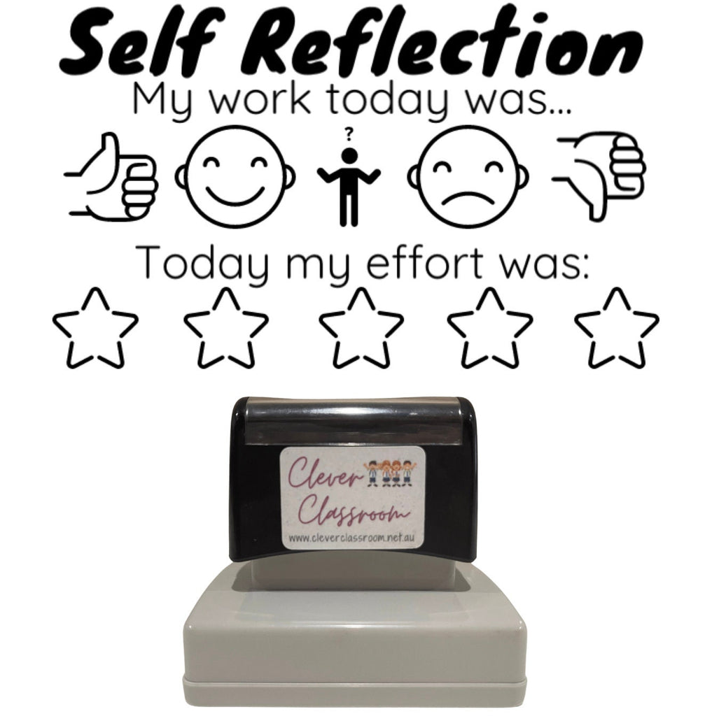 Self Reflection  2- Teacher Stamp Self Inking Your choice of colour