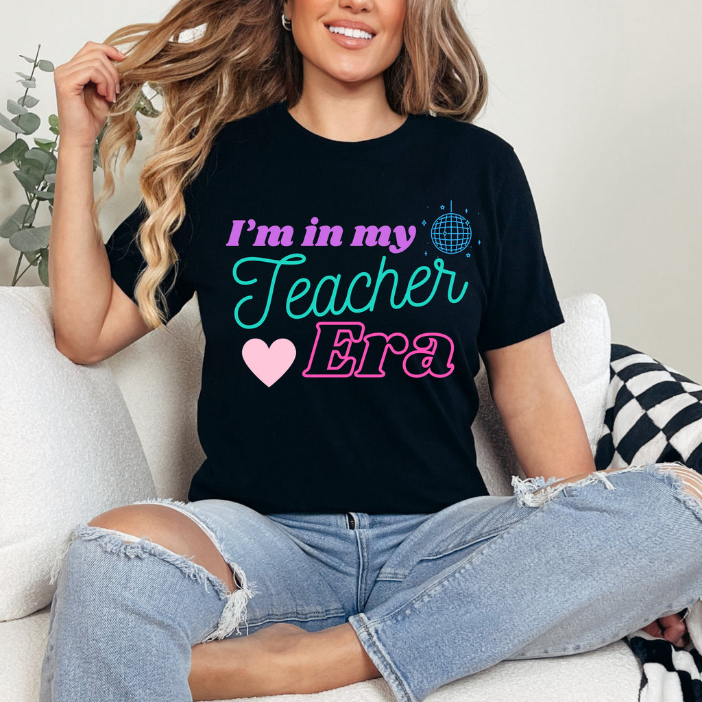 Teacher T-shirt - In my Teacher Era - Black or White