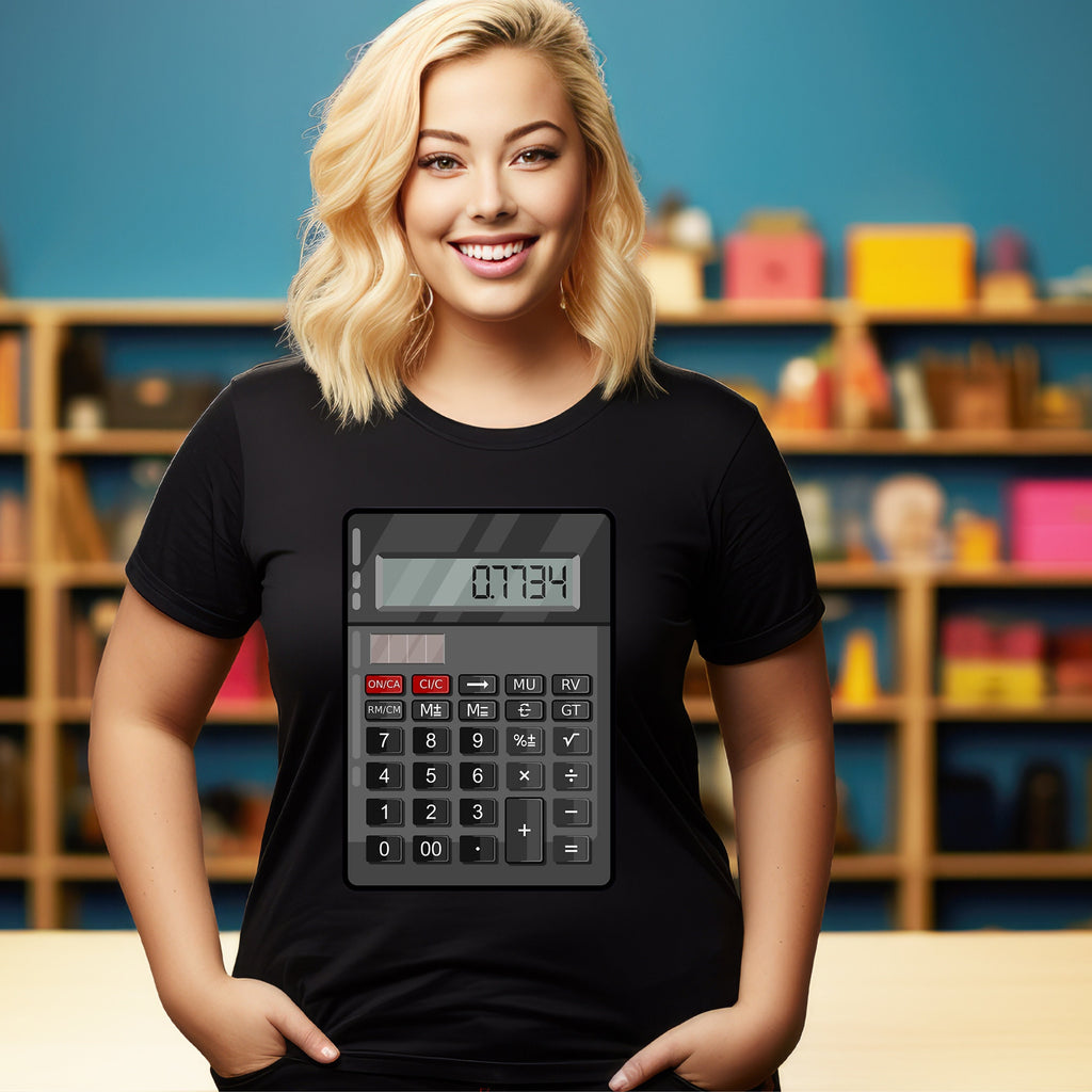 Teacher T-shirt - Maths Day - Hello Calculator - Black or White