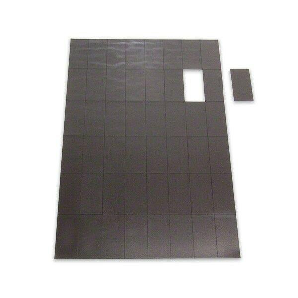 Dim Gray 200 x self adhesive magnets- school invitations calendars 40x20x0.8mm -stick on