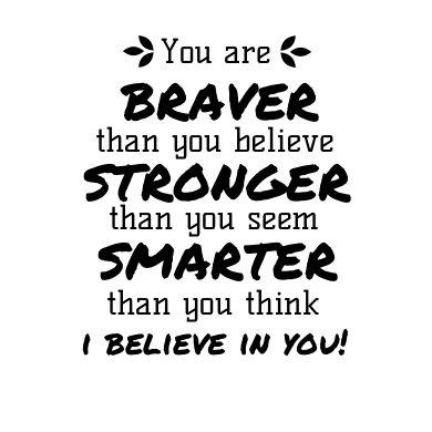 Braver, Stronger, Smarter - Growth Mindset Teacher Stamp - Rectan...